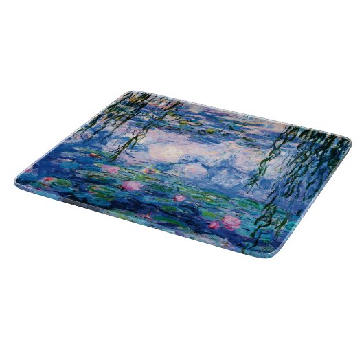Monet's Water Lilies Cutting Board Schneidebrett (Ecke)