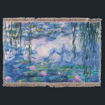 Monets Water Lilies Decke<br><div class="desc">Besuchen Sie bitte meinen Laden für interessanteres Design und mehr Farbwahl => zazzle.com/iwheels*</div>