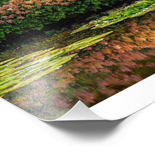 Monets Water Lilies Fotodruck (Ecke)