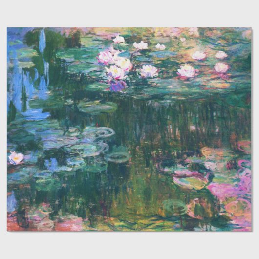 Monets Water Lilies Geschenkpapier (Flach)