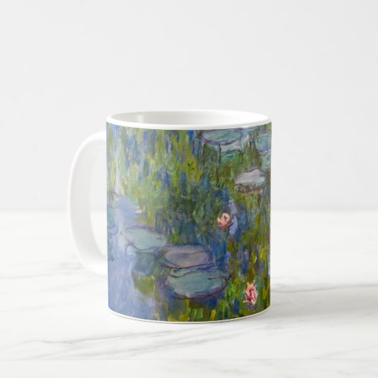 Monets Water Lilies Kaffeetasse (Vorderseite Links)