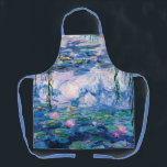 Monets Water Lilies  Schürze<br><div class="desc">Monets Wasserlilien. 
Besuchen Sie bitte meinen Laden für interessanteres Design und mehr Farbwahl => zazzle.com/iwheels*</div>