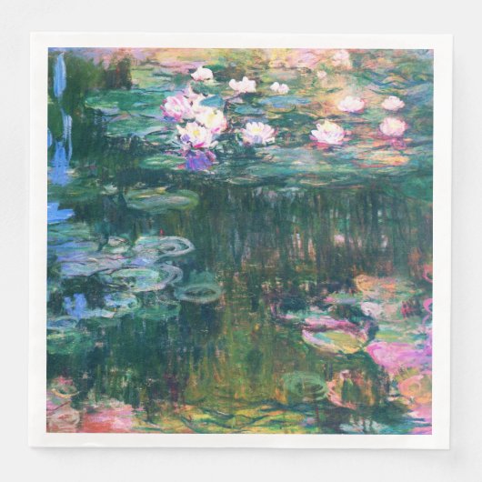 Monets Water Lilies Serviette (Vorderseite)
