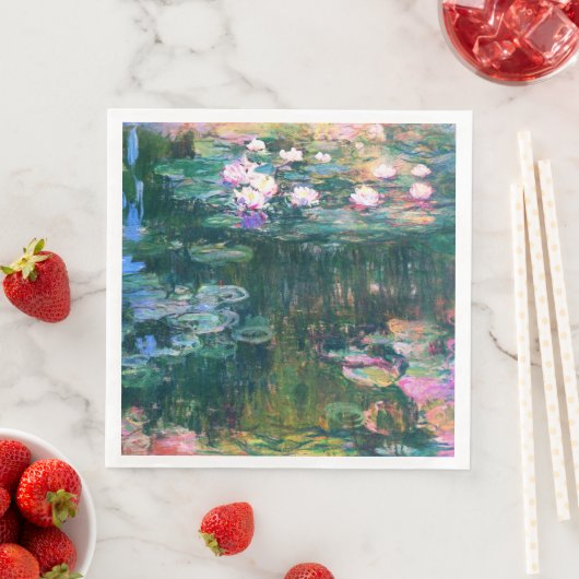 Monets Water Lilies Serviette (Beispiel)