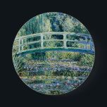 Monets Water Lilies und Japanische Brücke Button<br><div class="desc">Water Lilies und japanische Brücke von Claude Monet (1899)</div>