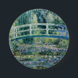 Monets Water Lilies und Japanische Brücke Button<br><div class="desc">Water Lilies und japanische Brücke von Claude Monet (1899)</div>