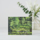 Monets White Water Lilies Postkarte (Stehend Vorderseite)