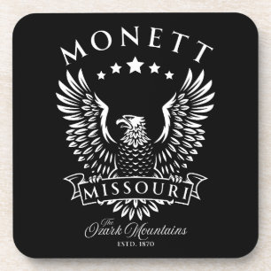 Monett Ozark Berge Missouri Vintage Adler Getränkeuntersetzer
