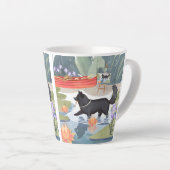 MONETZ LITTLE HELPER Schwarzer Hund Milchtasse (Rechte Ecke)