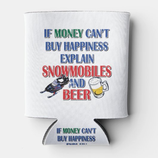 Money-Beer-Snowmobile Dosenkühler (Vorderseite)