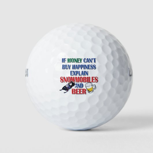 Money-Beer-Snowmobile Golfball (Vorderseite)