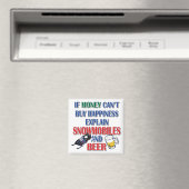 Money-Beer-Snowmobile Magnet (In Situ (Geschirrspüler))