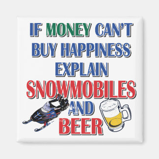 Money-Beer-Snowmobile Magnet
