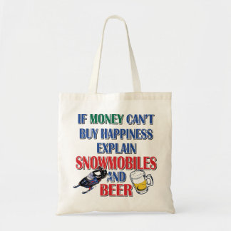 Money-Beer-Snowmobile Tragetasche