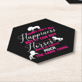 Money Can Buy Horses Hot Pink Untersetzer (angewinkelt)