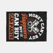 Money Can't Buy Hapness But It Can Buy Car Parts Fleecedecke (Vorderseite (Horizontal))
