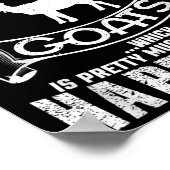 Money Can't Buy Hapness But It Can Buy Goats Funny Poster (Ecke)