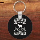 Money Can't Buy Hapness But It Can Buy Goats Funny Schlüsselanhänger (Vorderseite)