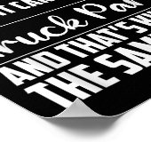 Money Can't Buy Hapness But It Can Buy Truck Parts Poster (Ecke)