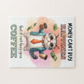 Money Can't Buy Happiness Funny Cat Lover Gift Puzzle (Horizontal)