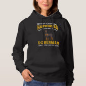 Money Cant kaufen Glück Funny Doberman 816 Hoodie (Vorderseite)