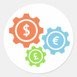 Money Classic Round Sticker