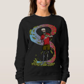 money dollars skeleton spending sweatshirt (Vorderseite)