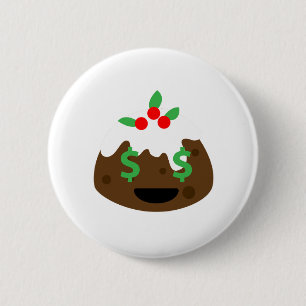money eyes christmas pudding button