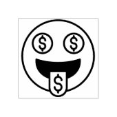 Money Face Emoji Rubber Briefmarke Gummistempel (Prägung)