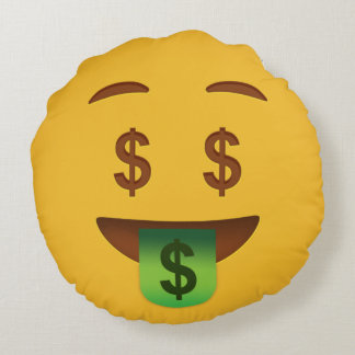 Money Face EmojiThrow Kissen