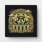 Money Frog, Lucky Toad, Jin Chan - Erfolg Glück Fotoplatte (Vorderseite)