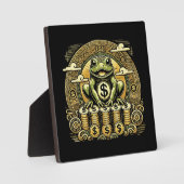 Money Frog, Lucky Toad, Jin Chan - Erfolg Glück Fotoplatte (Vorderseite)