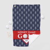 Money Game Golf mit Ihrer Monogram Golfhandtuch (Insitu)