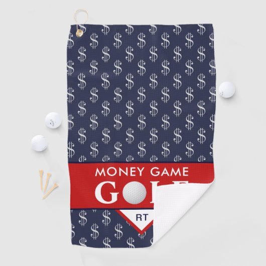 Money Game Golf mit Ihrer Monogram Golfhandtuch (Insitu)