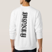 Money Gothic Blackletter Typography Sweatshirt (Rückseite)