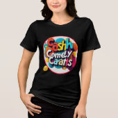 "Money Laughs Sparkle" Tri-Blend Shirt (Vorderseite)
