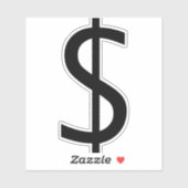 Money-Logo Aufkleber (Blatt)