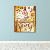 Money Luck Goddess Leinwanddruck (Insitu (Holzboden))