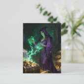 Money magic witch  postkarte (Stehend Vorderseite)