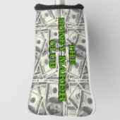 "Money Maker Club" Putter Head Cover Golf Headcover (Rotieren 90)