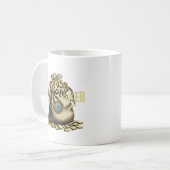 Money Maker | Die Tasche Gold Kaffeetasse (Vorderseite Links)