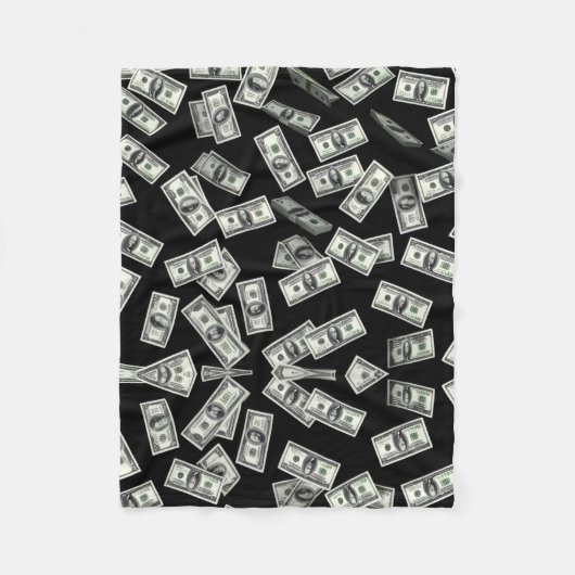 Money Maker Throw Kissen Fleecedecke (Vorderseite)