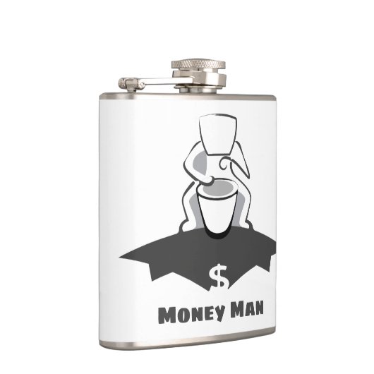 Money Man Flachmann (Rechts)