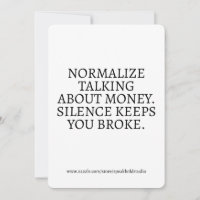 Money Mindset Motivation Card, Geschenk für Girl B