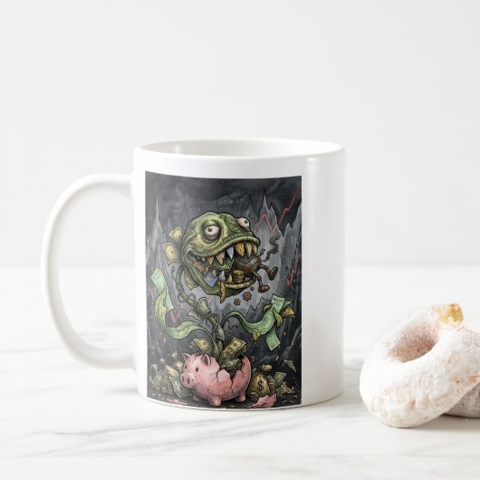 Money Monster Rising Kaffeetasse (Mit Donut)