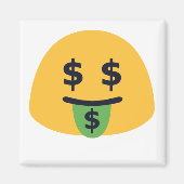 Money Mouth Emoji Magnet (Vorne)