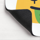 Money Mouth Emoji Mousepad (Ecke)