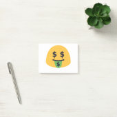 Money Mouth Emoji Post-it Klebezettel (Büro)