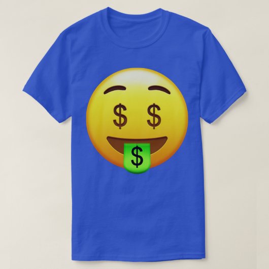 Money Mouth Face Emoji TShirt (Design vorne)