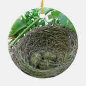 Money Nest Eggs Keramik Ornament (Hinten)